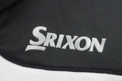 SRIXON(スリクソン) 半袖モックネックシャツ 白黒 メンズ M B-2
