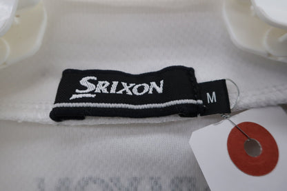 SRIXON(スリクソン) 半袖モックネックシャツ 白黒 メンズ M B-3