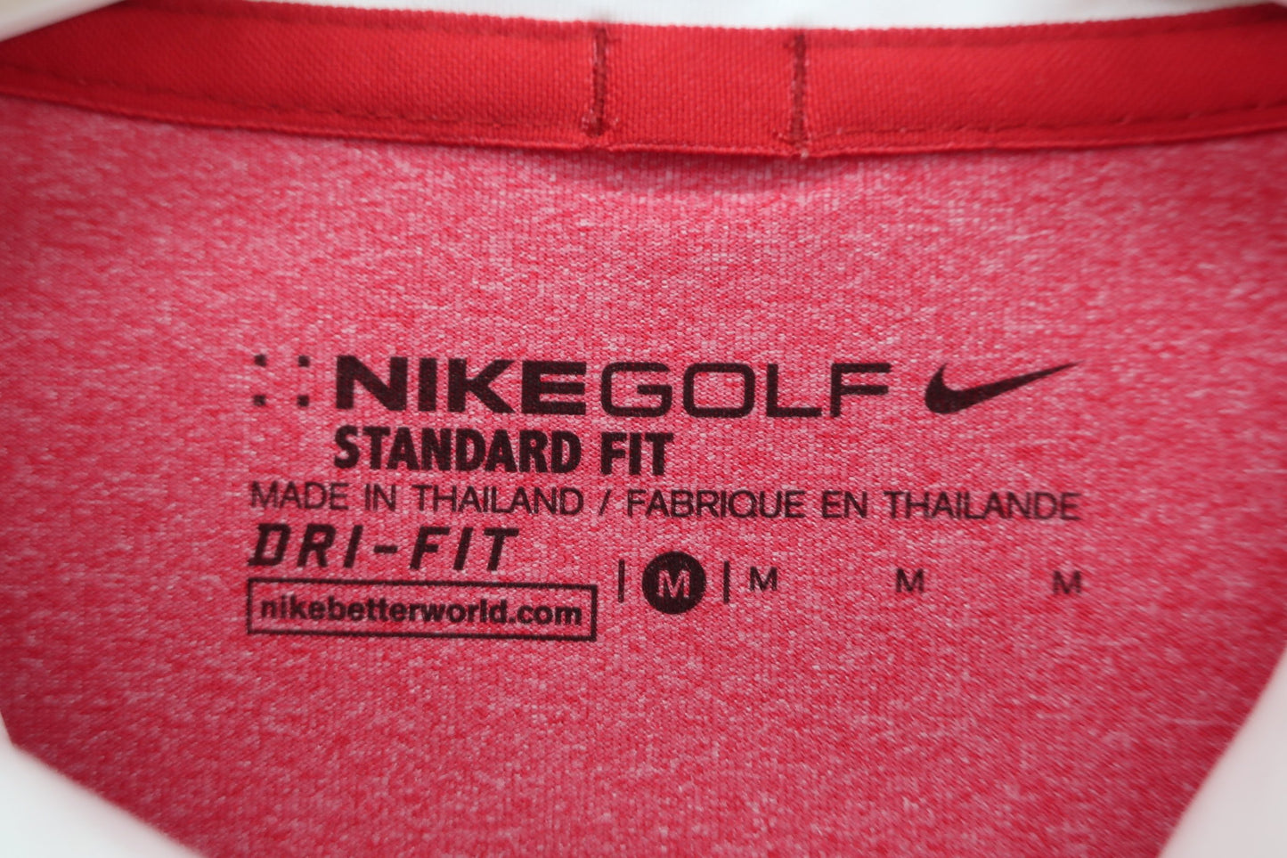 NIKE GOLF(ナイキゴルフ) ポロシャツ 赤 メンズ M A-3