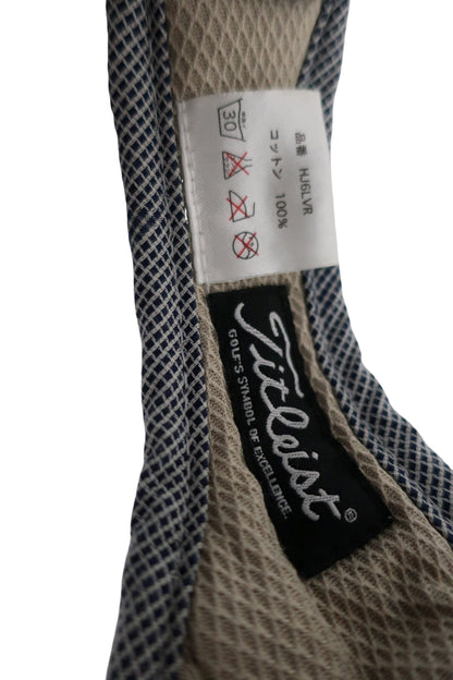 Titleist(タイトリスト) サンバイザー ネイビーチェック メンズ フリーサイズ A-8