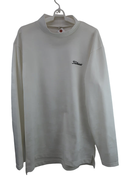 Titleist(タイトリスト) 長袖モックネックシャツ 白カモフラ柄 メンズ 3L A-1