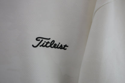 Titleist(タイトリスト) 長袖モックネックシャツ 白カモフラ柄 メンズ 3L A-2