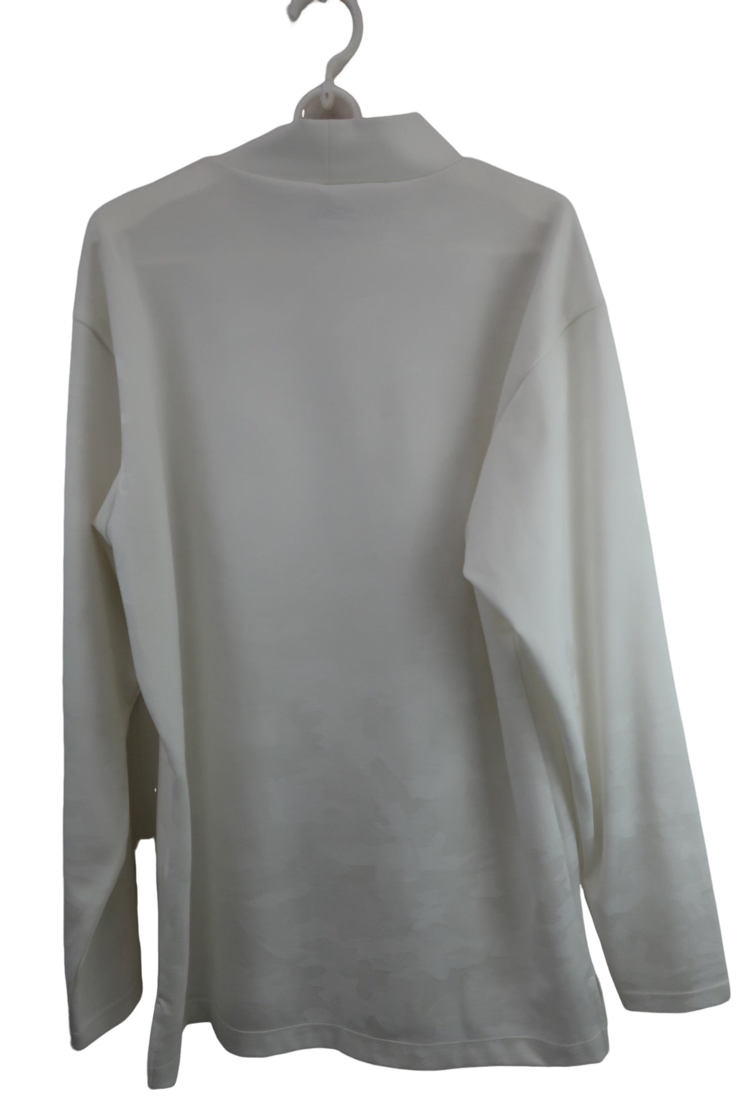 Titleist(タイトリスト) 長袖モックネックシャツ 白カモフラ柄 メンズ 3L A-5