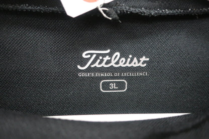 Titleist(タイトリスト) 長袖モックネックシャツ 黒カモフラ柄 メンズ 3L A-3