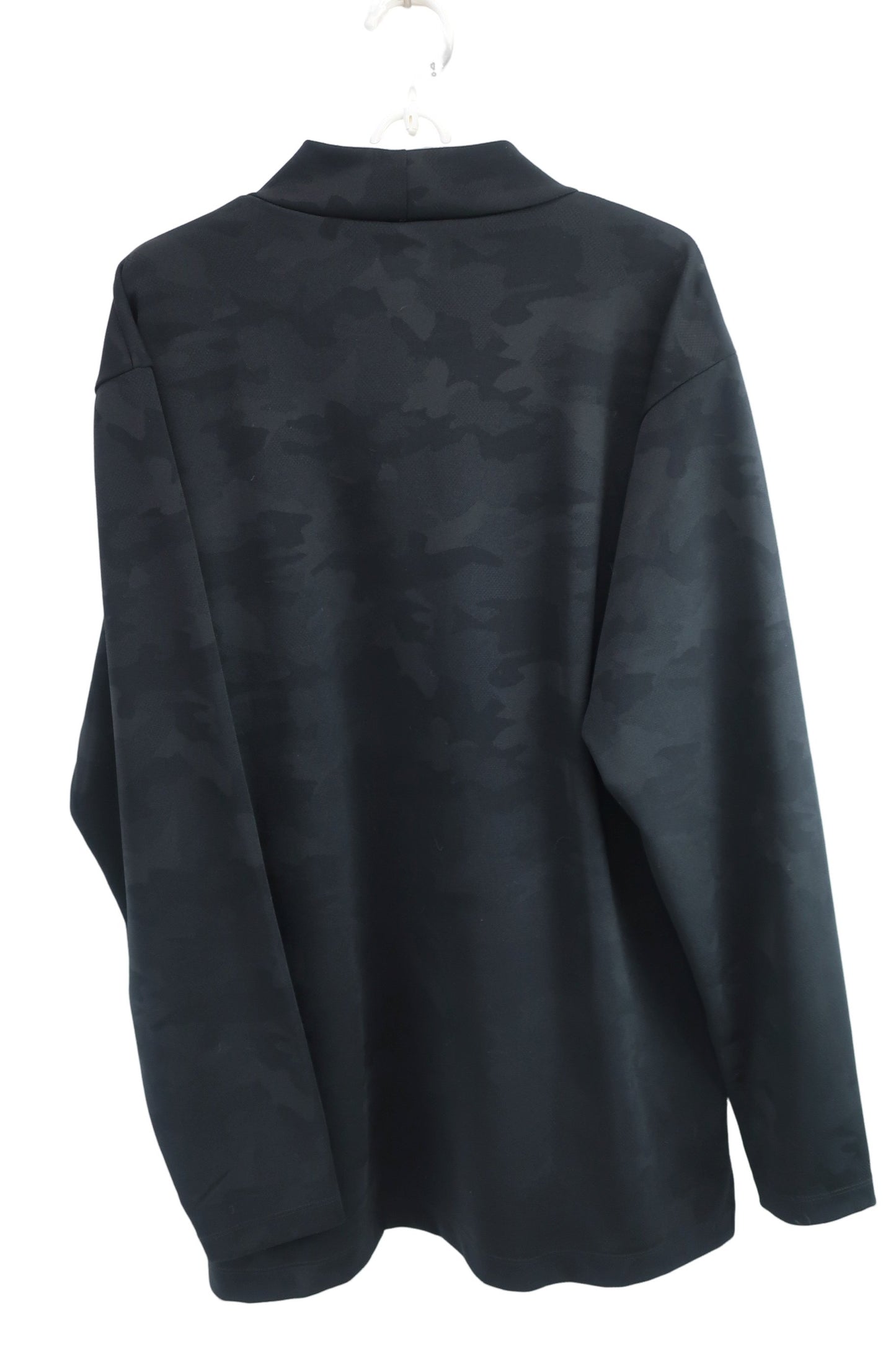 Titleist(タイトリスト) 長袖モックネックシャツ 黒カモフラ柄 メンズ 3L A-5