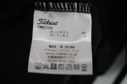 Titleist(タイトリスト) 長袖モックネックシャツ 黒カモフラ柄 メンズ 3L A-7