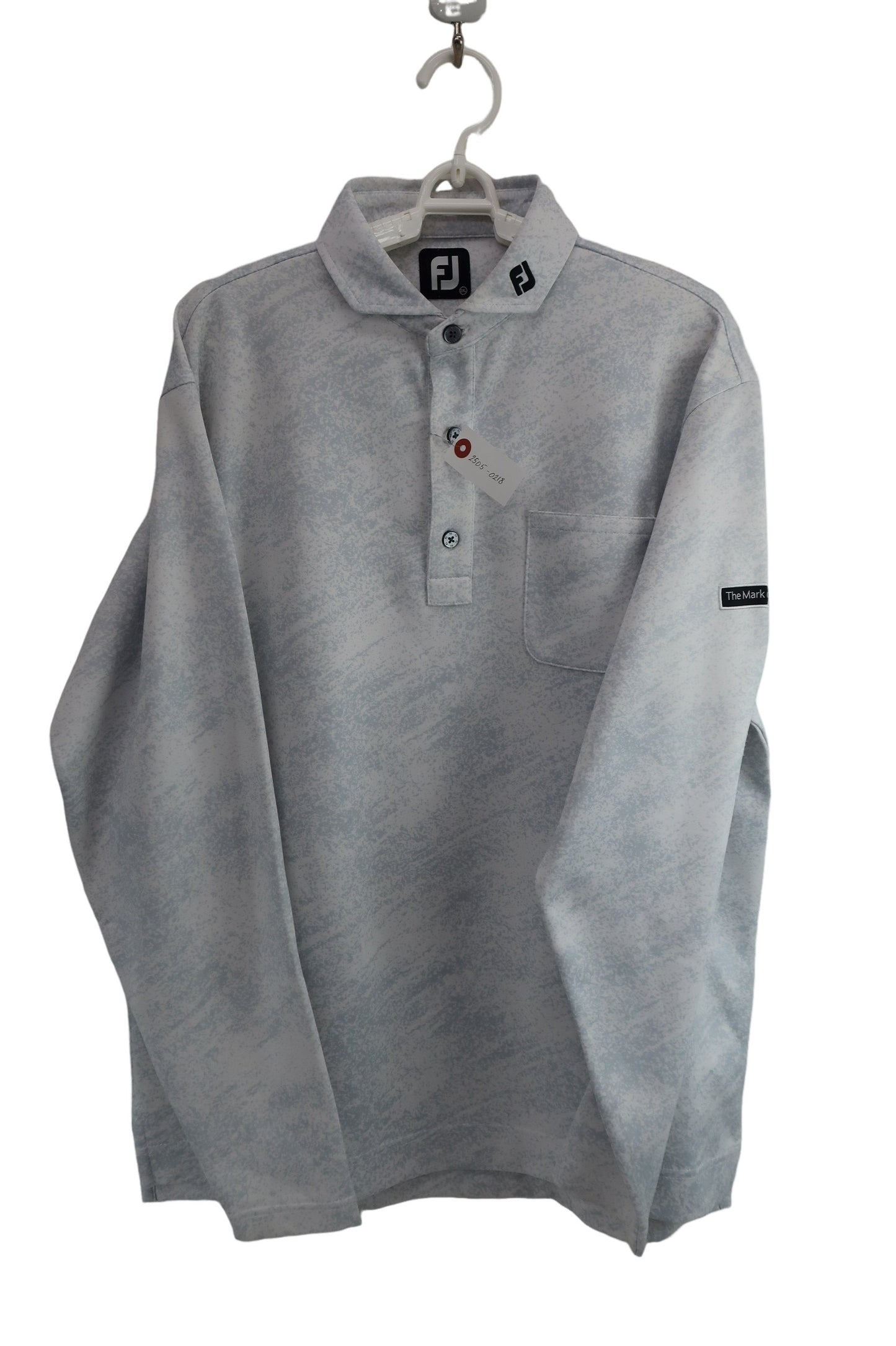 FOOTJOY(フットジョイ) ポロシャツ 白グレー総柄 メンズ 2XL B-1