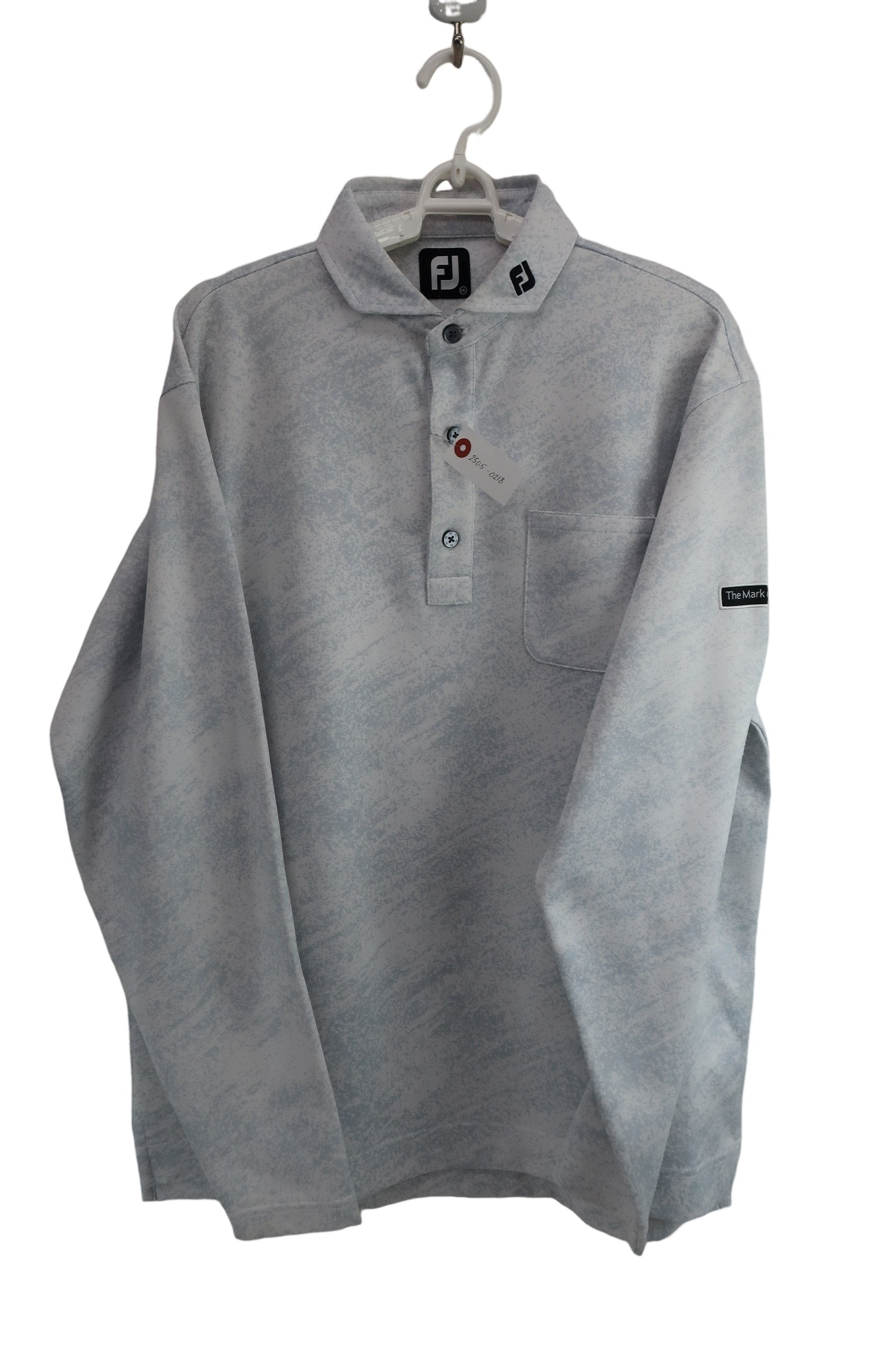 FOOTJOY(フットジョイ) ポロシャツ 白グレー総柄 メンズ 2XL B-1
