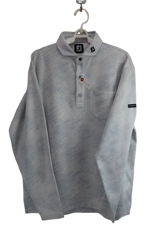 FOOTJOY(フットジョイ) ポロシャツ 白グレー総柄 メンズ 2XL B-1