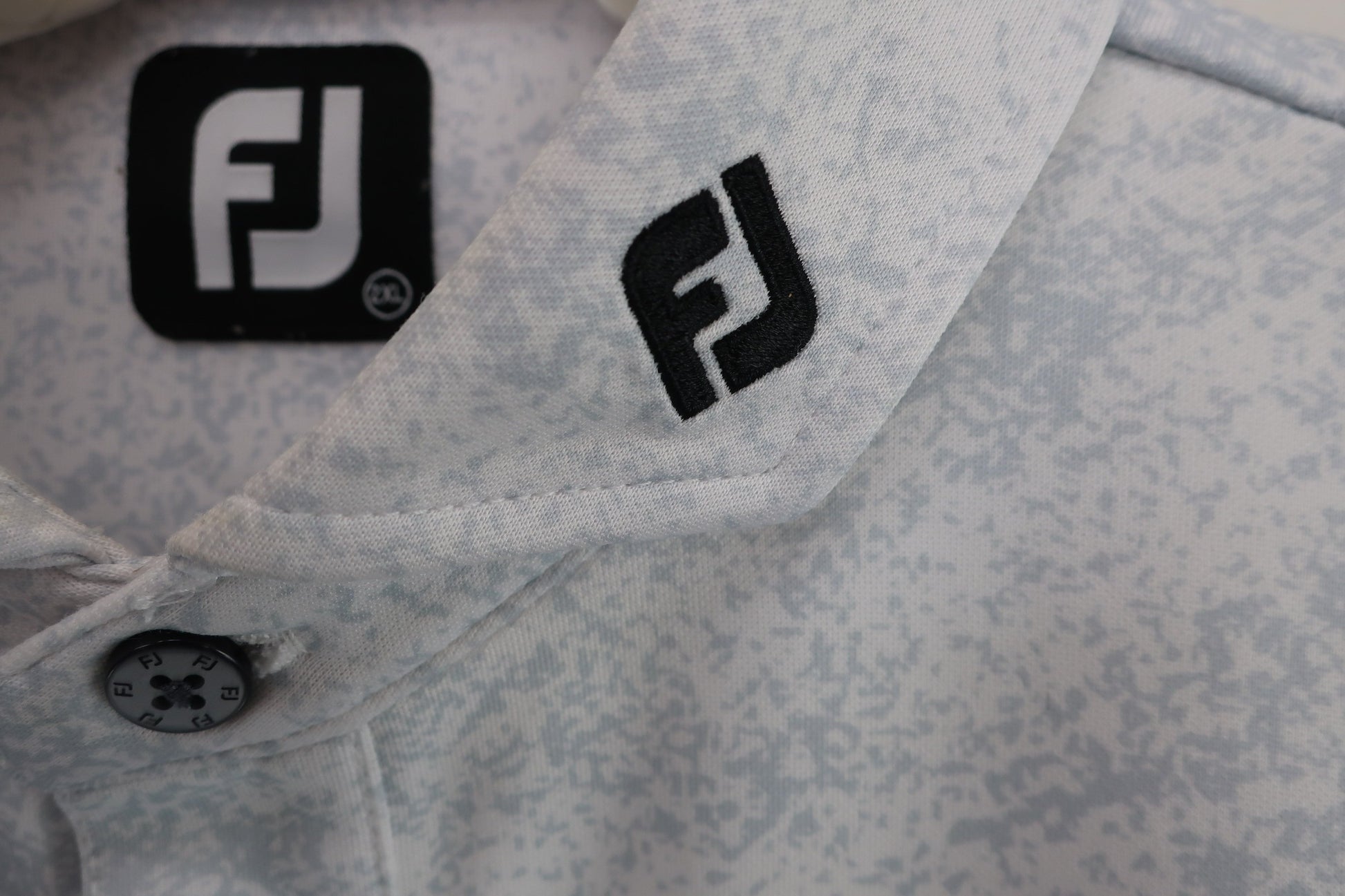 FOOTJOY(フットジョイ) ポロシャツ 白グレー総柄 メンズ 2XL B-3