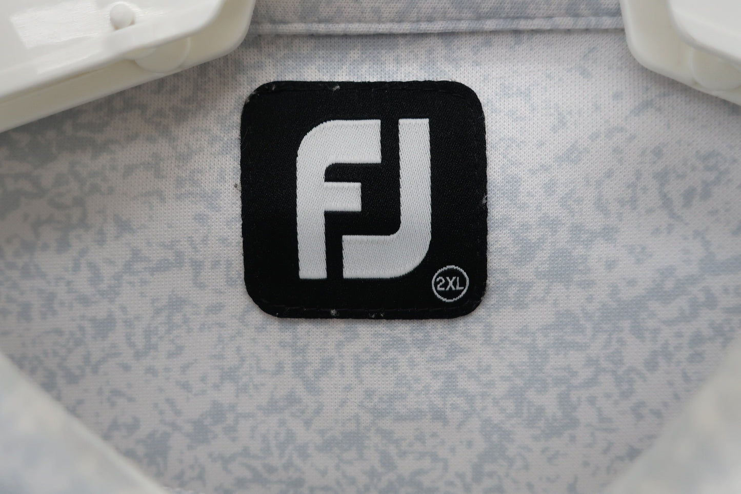 FOOTJOY(フットジョイ) ポロシャツ 白グレー総柄 メンズ 2XL B-5