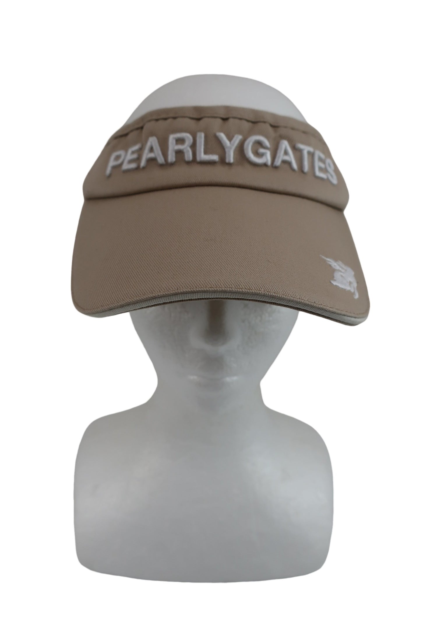 PEARLY GATES(パーリーゲイツ) サンバイザー ベージュ レディース M 053-287854 A-1