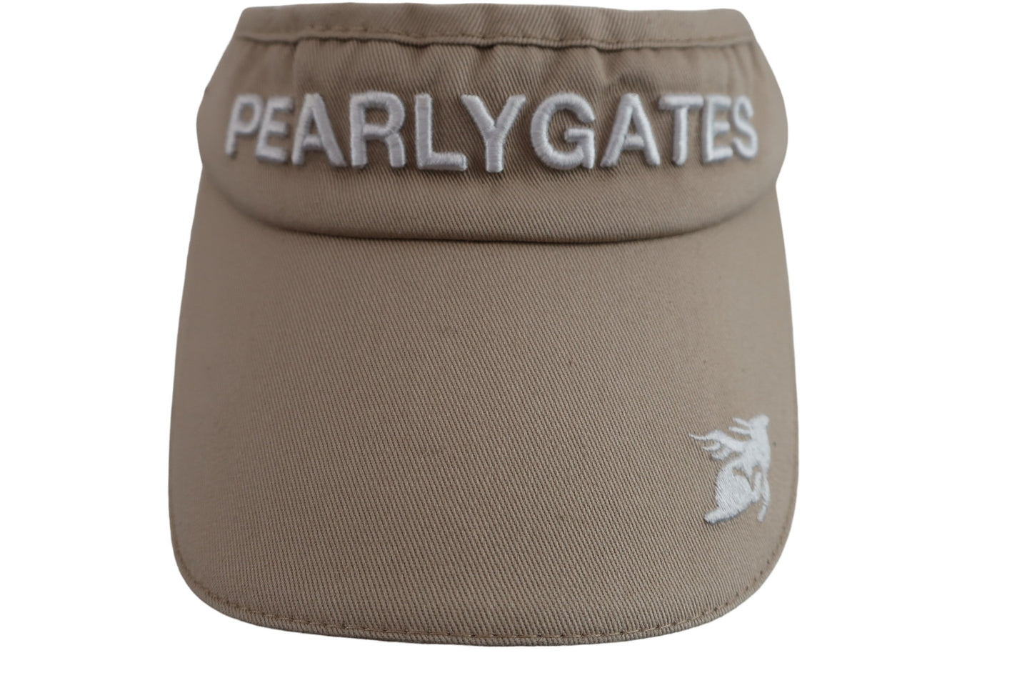PEARLY GATES(パーリーゲイツ) サンバイザー ベージュ レディース M 053-287854 A-5