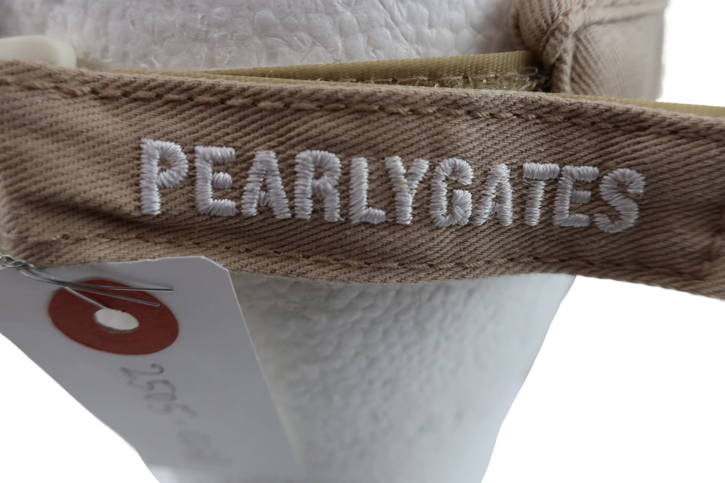 PEARLY GATES(パーリーゲイツ) サンバイザー ベージュ レディース M 053-287854 A-7