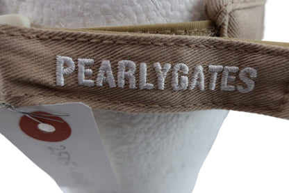 PEARLY GATES(パーリーゲイツ) サンバイザー ベージュ レディース M 053-287854 A-7