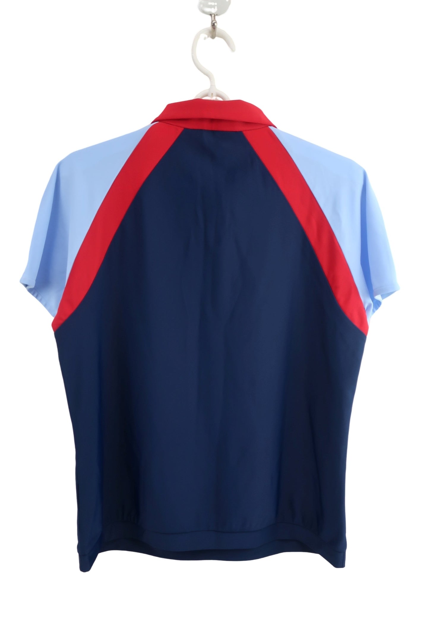 LANVIN SPORT(ランバンスポーツ) ポロシャツ ネイビー赤水色 レディース 40 N-4