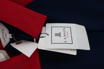LANVIN SPORT(ランバンスポーツ) ポロシャツ ネイビー赤水色 レディース 40 N-5
