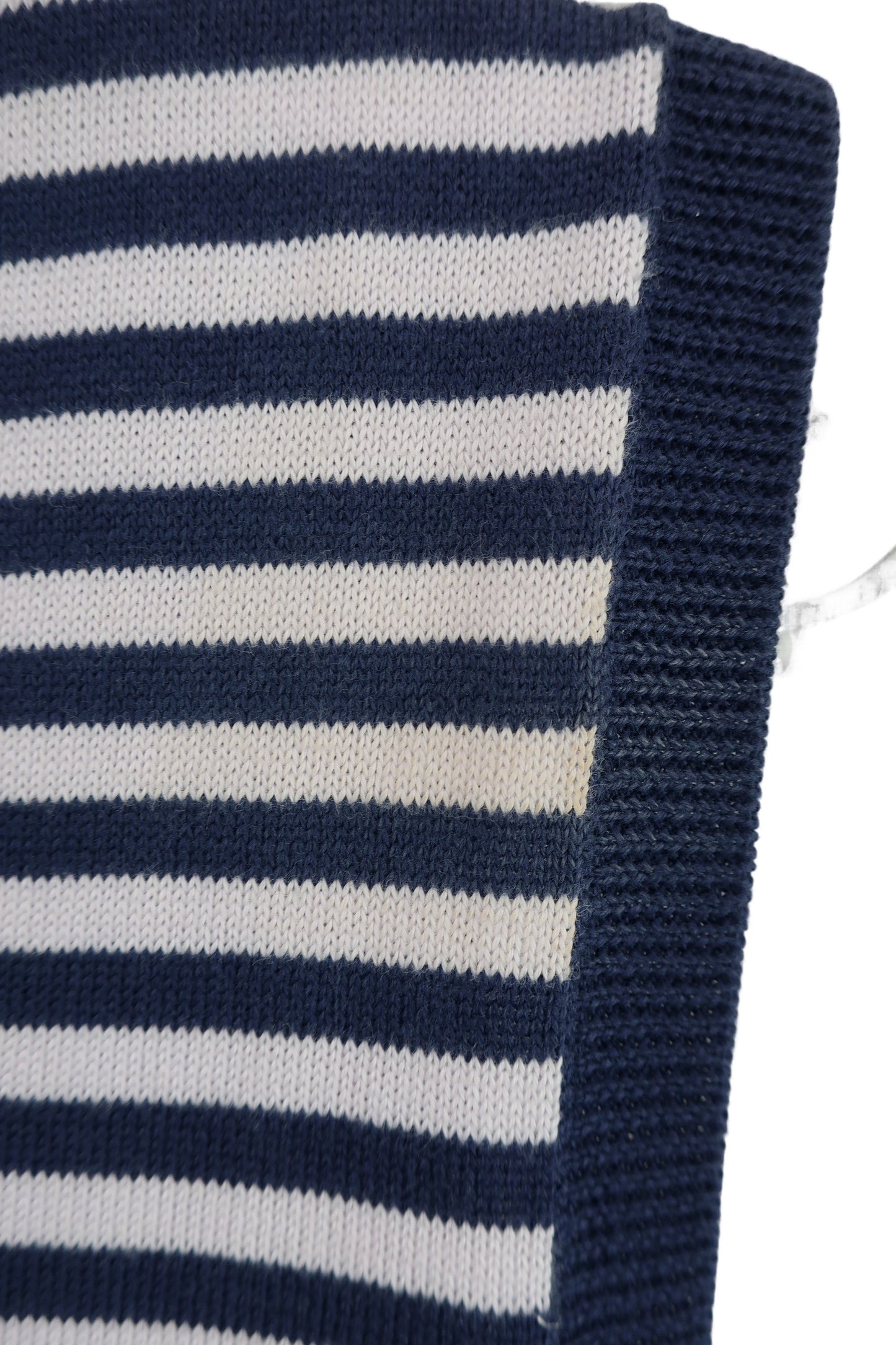 LANVIN SPORT(ランバンスポーツ) ベスト ネイビー薄ピンクボーダー レディース 40 B-3