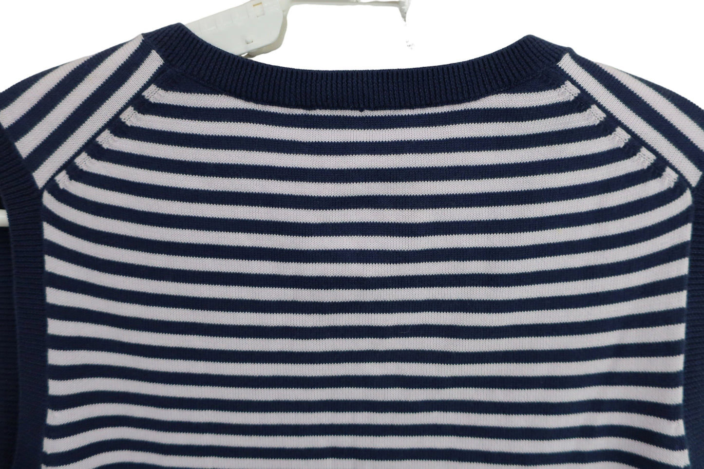 LANVIN SPORT(ランバンスポーツ) ベスト ネイビー薄ピンクボーダー レディース 40 B-6