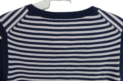 LANVIN SPORT(ランバンスポーツ) ベスト ネイビー薄ピンクボーダー レディース 40 B-6