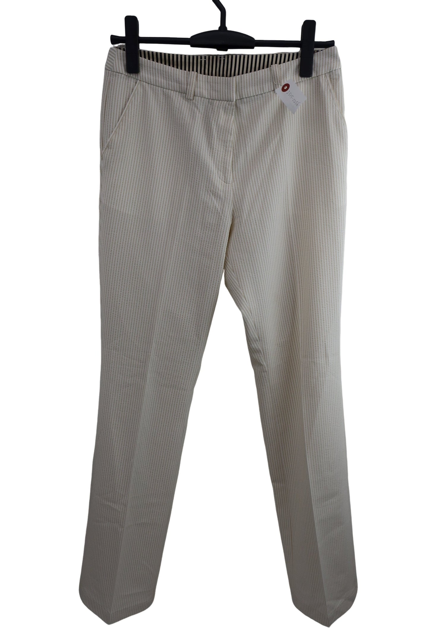 LANVIN SPORT(ランバンスポーツ) パンツ ベージュ白ストライプ レディース 38 A-1