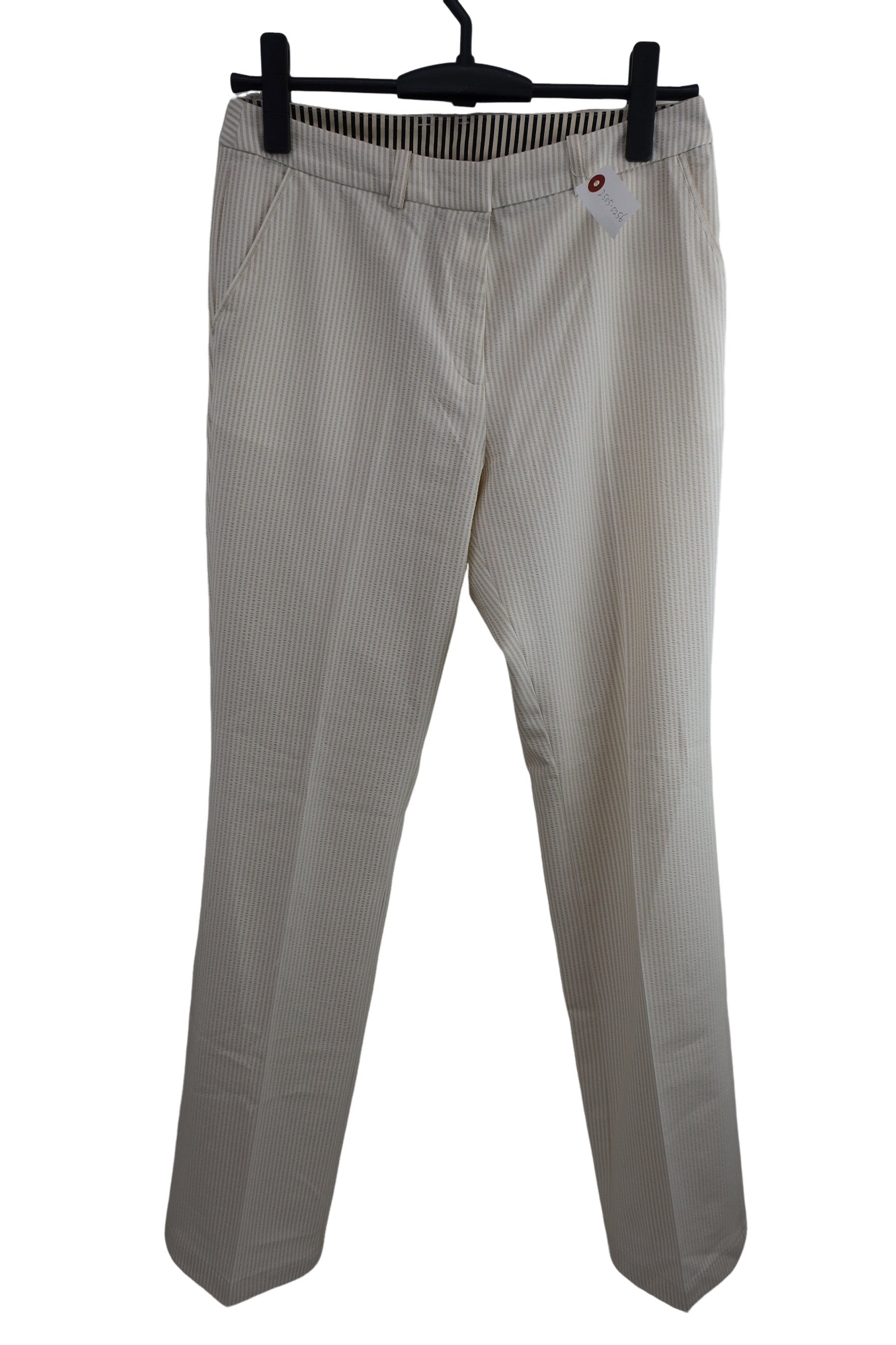 LANVIN SPORT(ランバンスポーツ) パンツ ベージュ白ストライプ レディース 38 A-1