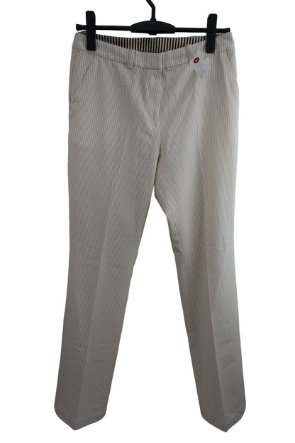 LANVIN SPORT(ランバンスポーツ) パンツ ベージュ白ストライプ レディース 38 A-1