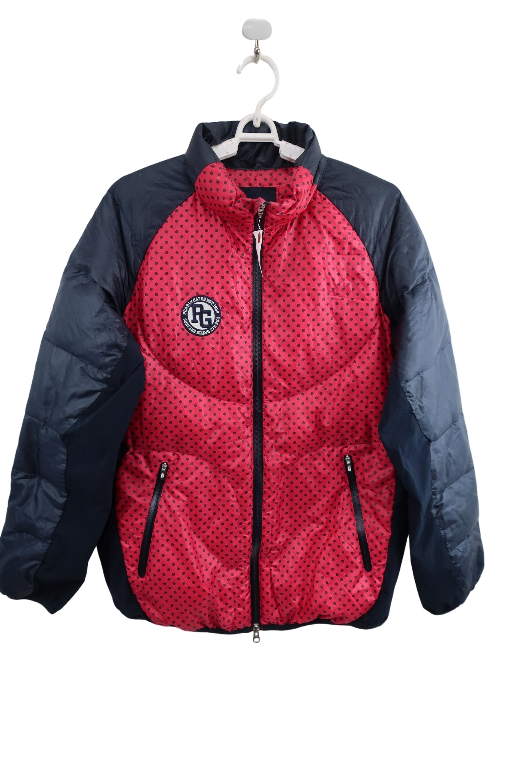 PEARLY GATES(パーリーゲイツ) 中綿ジャケット 黒ピンクドット レディース 2 055-6120002 A-1