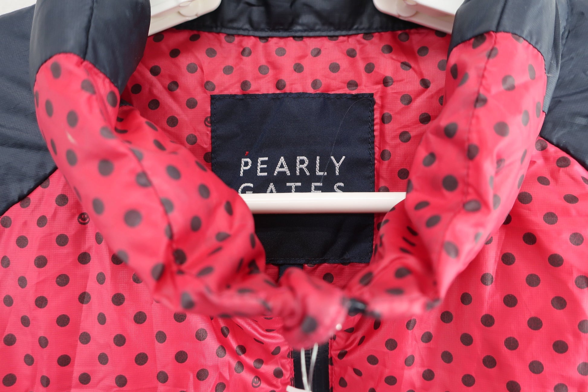 PEARLY GATES(パーリーゲイツ) 中綿ジャケット 黒ピンクドット レディース 2 055-6120002 A-4