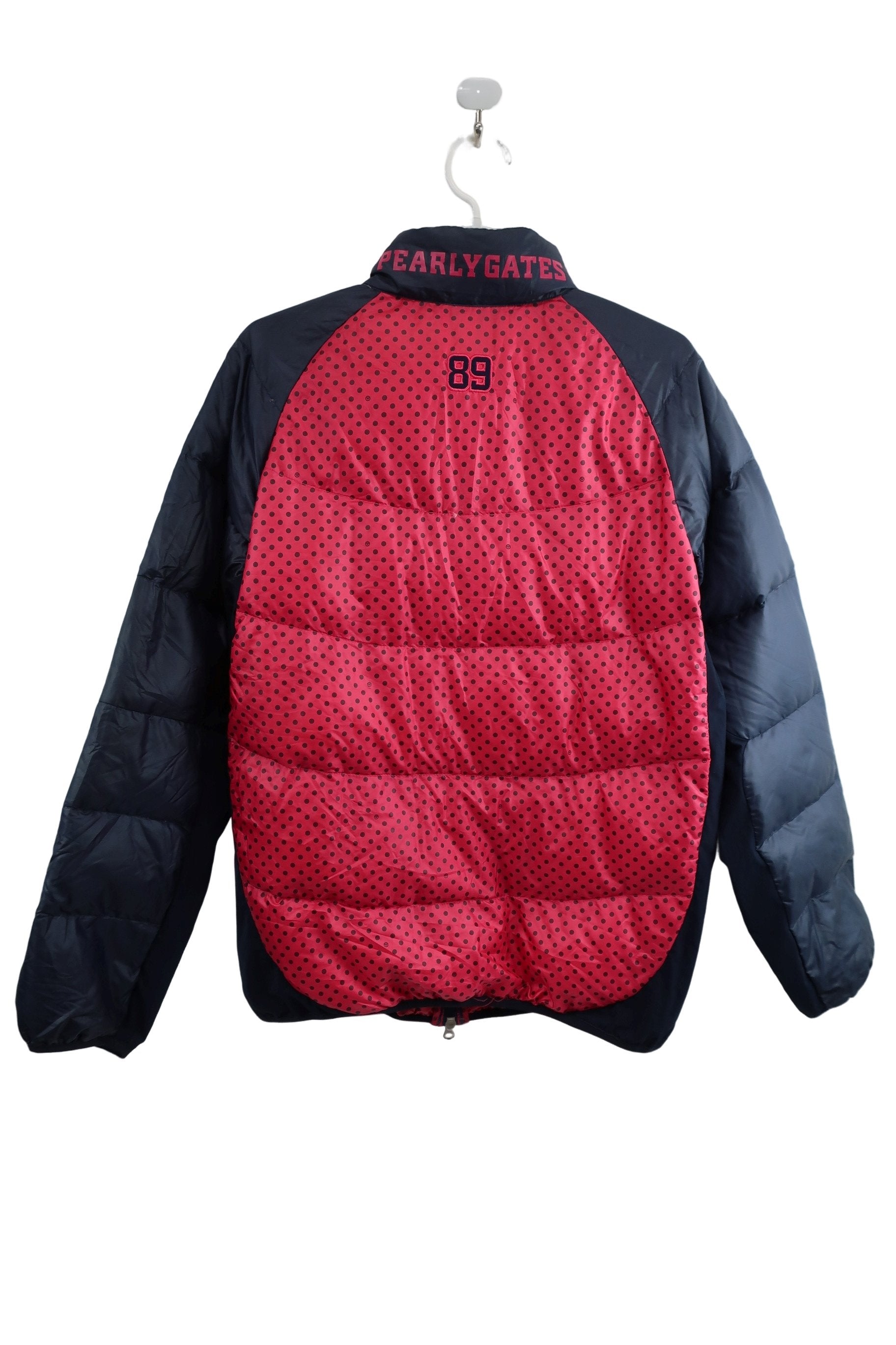 PEARLY GATES(パーリーゲイツ) 中綿ジャケット 黒ピンクドット レディース 2 055-6120002 A-6