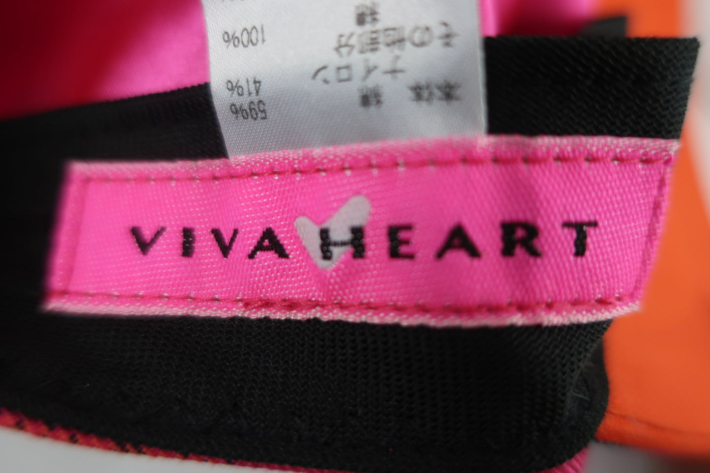 VIVA HEART(ビバハート) キャスケット ピンクチェック レディース 40 A-8