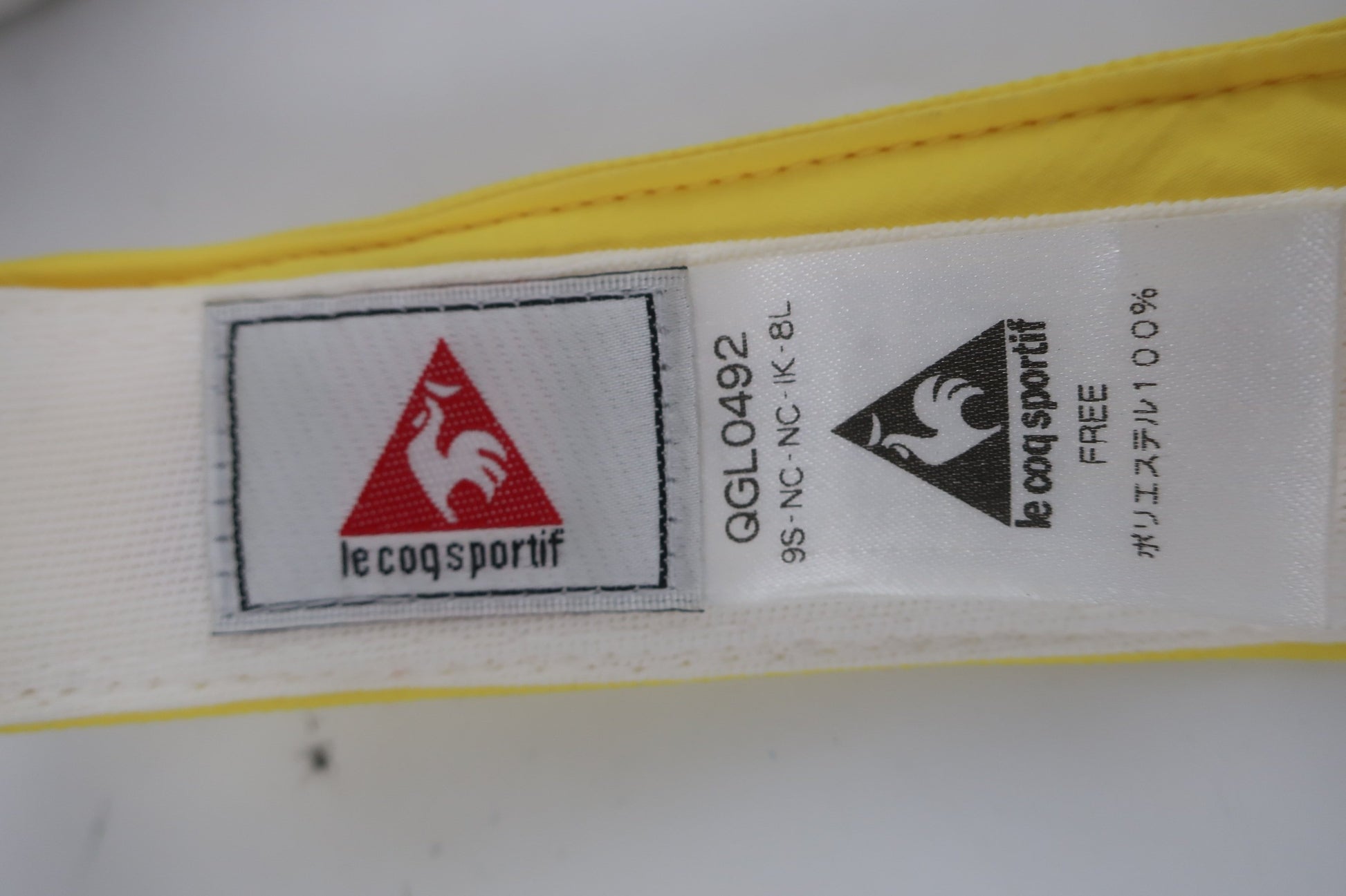 le coq sportif(ルコックスポルティフ) サンバイザー 黄色 レディース F B-7