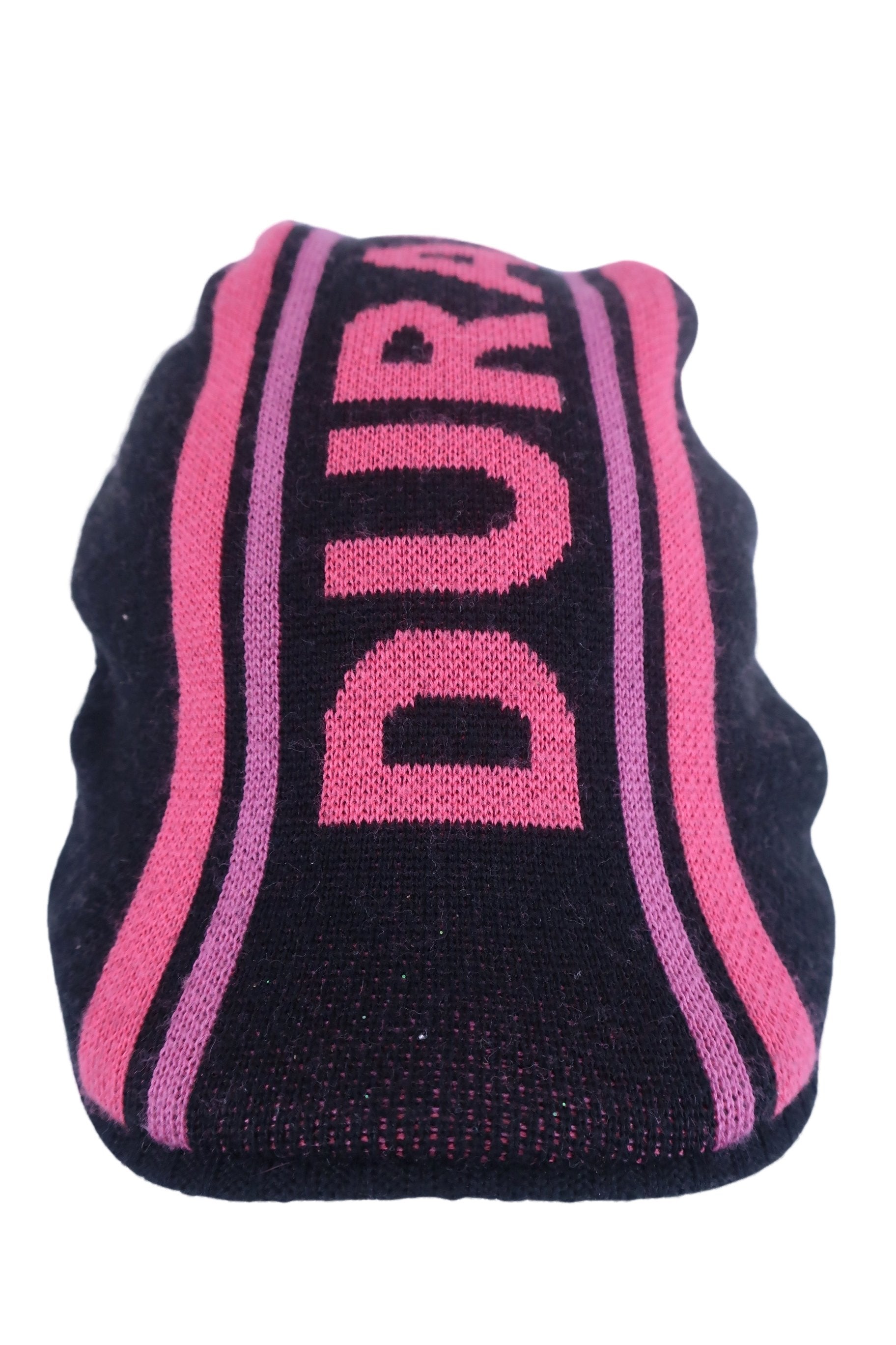 le coq sportif(ルコックスポルティフ) ニットキャスケット 黒ピンク レディース F B-2