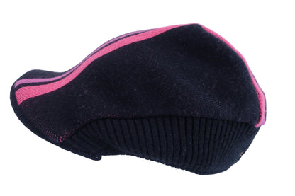 le coq sportif(ルコックスポルティフ) ニットキャスケット 黒ピンク レディース F B-3