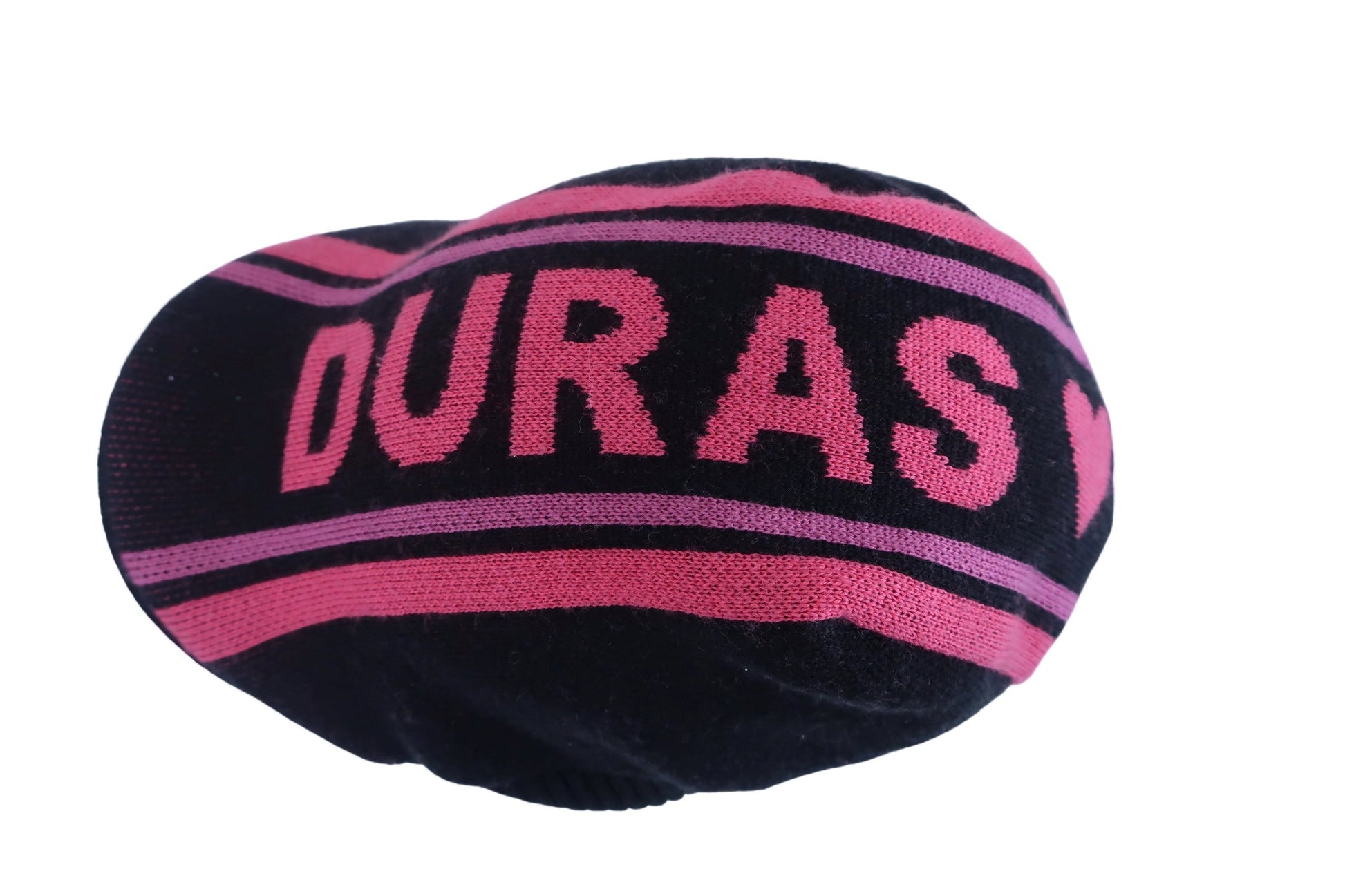 le coq sportif(ルコックスポルティフ) ニットキャスケット 黒ピンク レディース F B-6