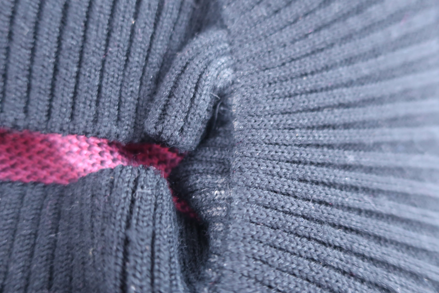 le coq sportif(ルコックスポルティフ) ニットキャスケット 黒ピンク レディース F B-8