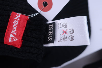 le coq sportif(ルコックスポルティフ) ニットキャスケット 黒ピンク レディース F B-9