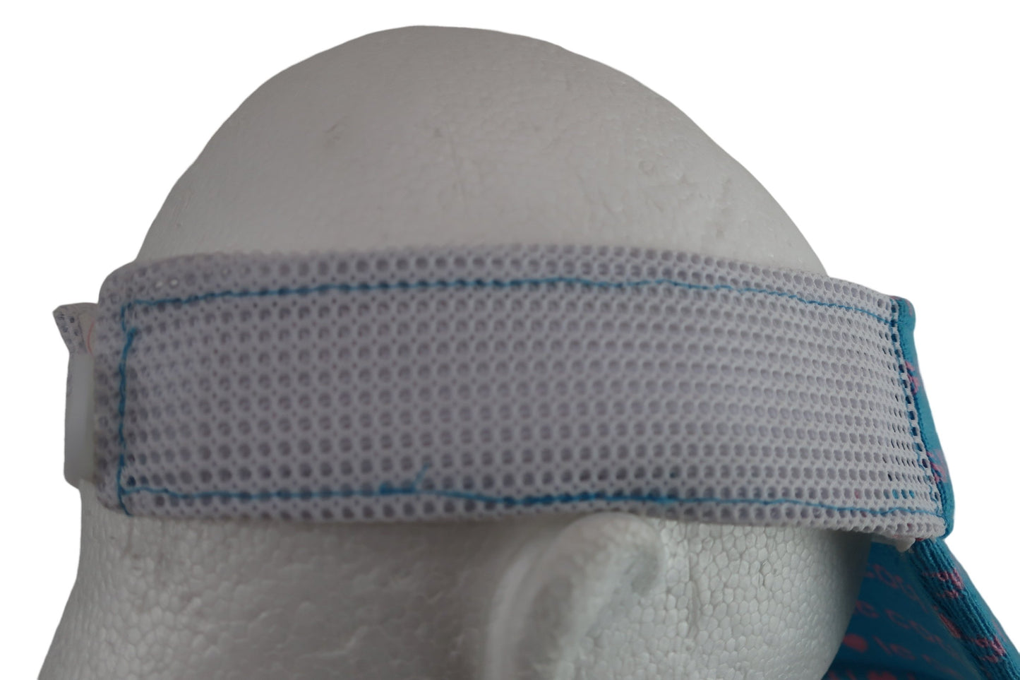 le coq sportif(ルコックスポルティフ) サンバイザー 水色白ピンク レディース F B-4