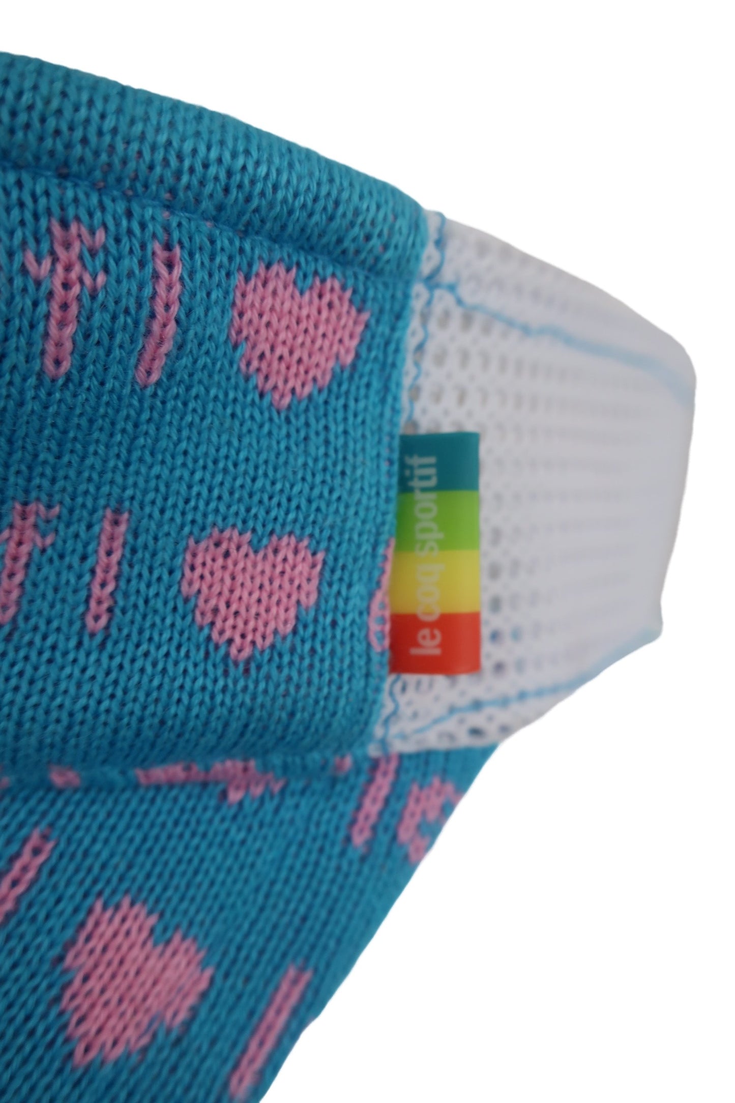 le coq sportif(ルコックスポルティフ) サンバイザー 水色白ピンク レディース F B-7