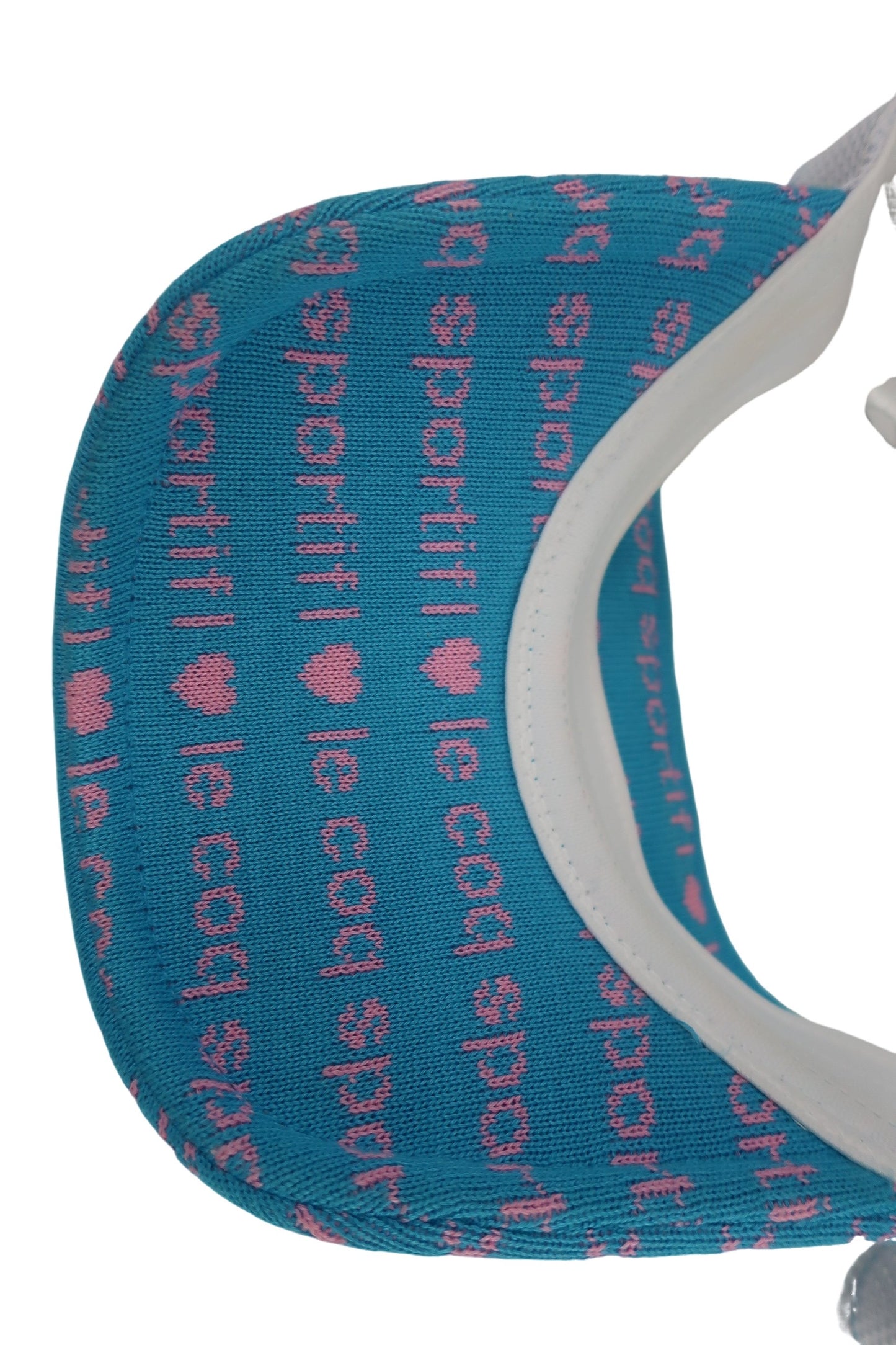 le coq sportif(ルコックスポルティフ) サンバイザー 水色白ピンク レディース F B-8