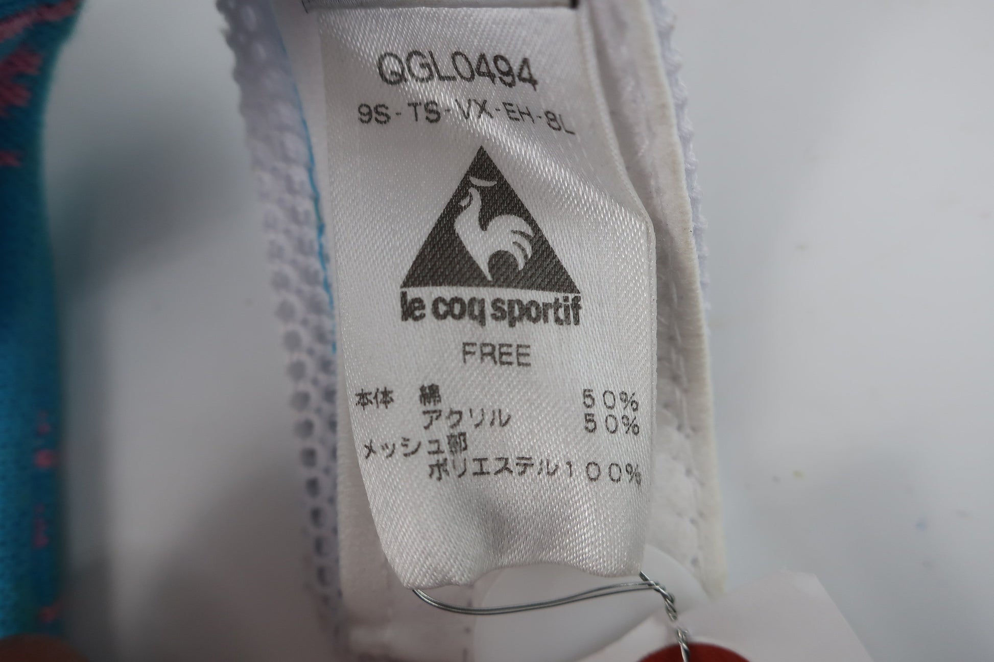 le coq sportif(ルコックスポルティフ) サンバイザー 水色白ピンク レディース F B-10