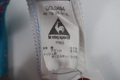 le coq sportif(ルコックスポルティフ) サンバイザー 水色白ピンク レディース F B-10