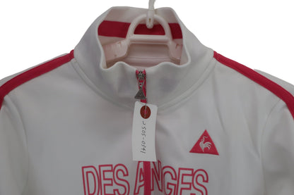 le coq sportif(ルコックスポルティフ) 長袖ハーフジップシャツ 白ピンク レディース M A-2