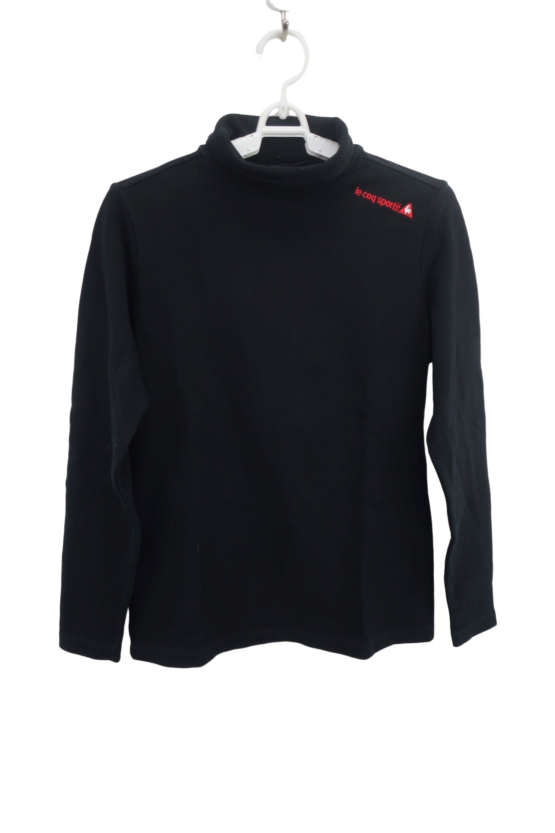 le coq sportif(ルコックスポルティフ) 長袖モックネックシャツ 黒 レディース M B-1