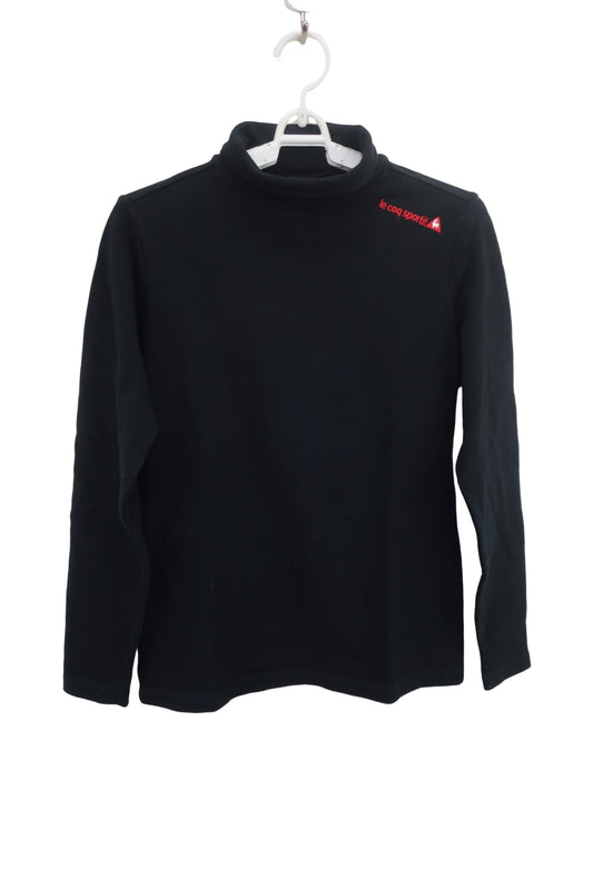 le coq sportif(ルコックスポルティフ) 長袖モックネックシャツ 黒 レディース M B-1