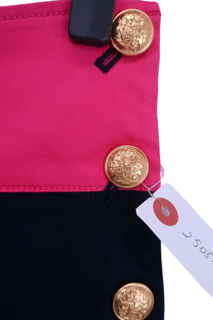 le coq sportif(ルコックスポルティフ) ショートパンツ ピンク黒太ボーダー レディース 7 A-2