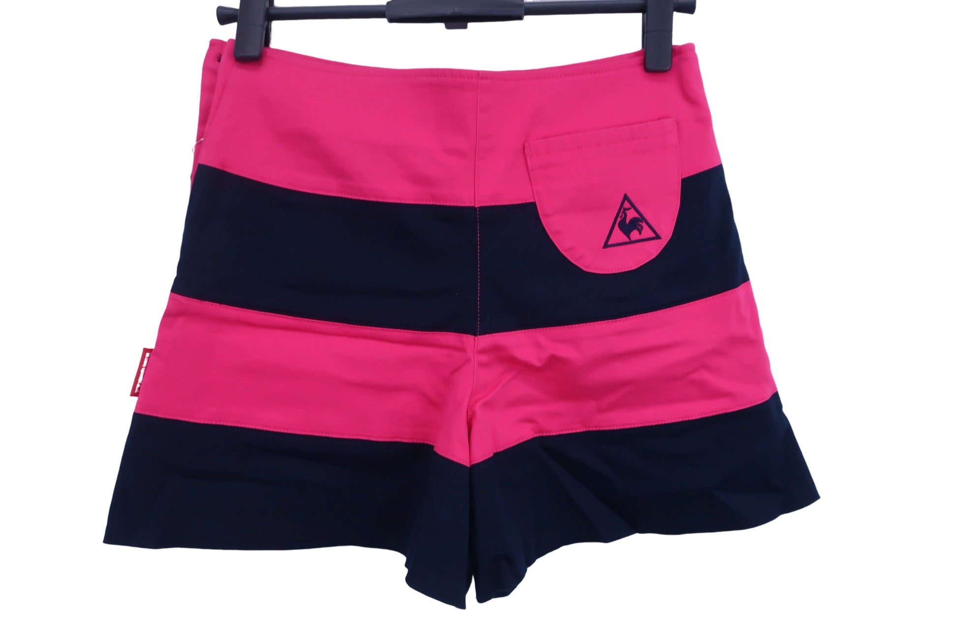 le coq sportif(ルコックスポルティフ) ショートパンツ ピンク黒太ボーダー レディース 7 A-4
