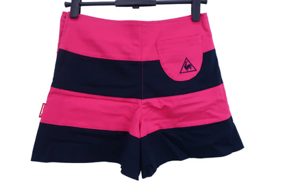 le coq sportif(ルコックスポルティフ) ショートパンツ ピンク黒太ボーダー レディース 7 A-4