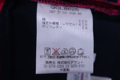 le coq sportif(ルコックスポルティフ) ショートパンツ ピンク黒太ボーダー レディース 7 A-7