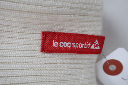 le coq sportif(ルコックスポルティフ) ハイネックセーター 白ピンクハート柄 レディース M B-5
